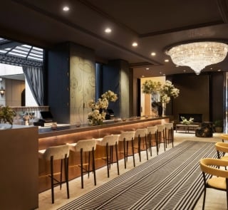 The bar at Rose Lane at Park Lane New York.