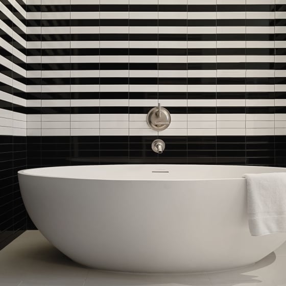 A deep bath tub in a suite at Park Lane New York.