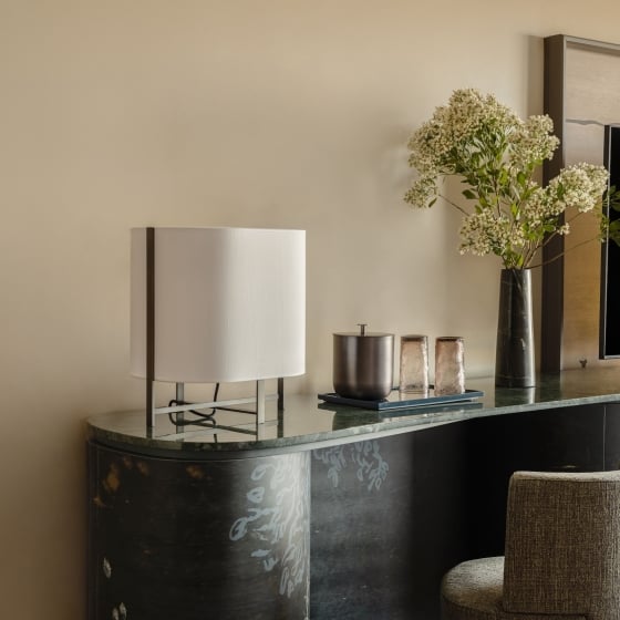 The desk and chair in a suite at Park Lane New York.